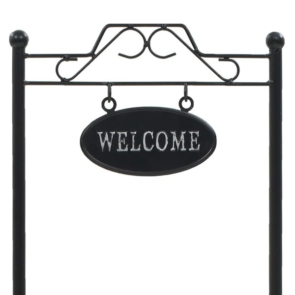 vidaXL V&auml;xtst&auml;ll med ram i pulverlackerat j&auml;rn