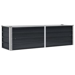 vidaXL Odlingsl&aring;da upph&ouml;jd antracit 160x40x45 cm galvaniserat st&aring;l