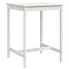 vidaXL Tr&auml;dg&aring;rdsbord vit 82,5x82,5x110 cm massiv furu