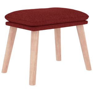 vidaXL Fotpall vinr&ouml;d 45x29,5x35 cm tyg