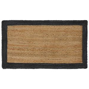 vidaXL Omr&aring;desmattor M&ouml;rkgr&aring; 60 x 110 cm Jute