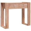 vidaXL Avlastningsbord 90x35x75 cm massiv teak