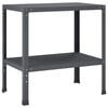 vidaXL Planteringsbord 60 x 50 x 80 cm Pulverlackerat st&aring;l Antracit