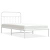 vidaXL S&auml;ngram med huvudgavel metall vit 107x203 cm