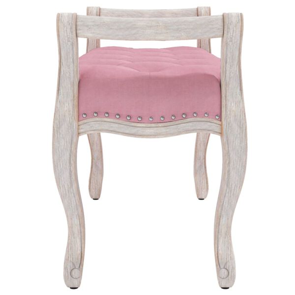 vidaXL B&auml;nk rosa 80x45x60 cm sammet