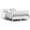 vidaXL S&auml;ngram utan madrass vit 150x200 cm massiv furu