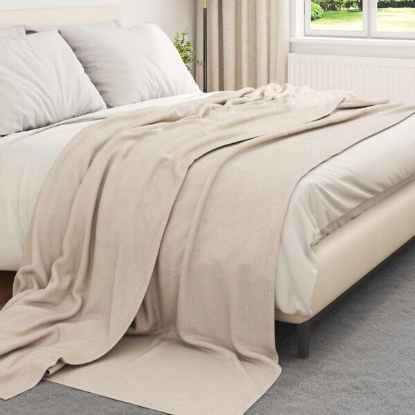 vidaXL Filtar 24 pcs Beige 240 x 220 cm Fleece