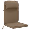 vidaXL Sols&auml;ngkudde 100% Polyester Taupe 55 x 124 x 5 cm