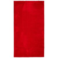 vidaXL Mjuk matta HUARTE med kort lugg tvättbar röd 60x110 cm