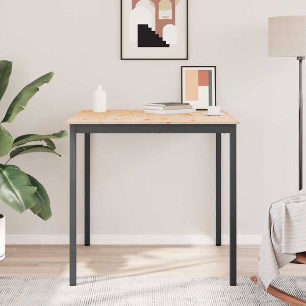 vidaXL Barbord Naturf&auml;rg 110 x 55 x 105 cm Massiv furu