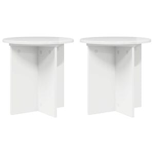vidaXL V&auml;xtst&auml;ll 2 pcs Vit h&ouml;gglans 40 x 40 x 40 cm Konstruerat tr&auml;