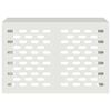 vidaXL T&auml;ckning f&ouml;r Luftkonditionering Vit 90 x 40 x 60 cm St&aring;l