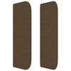 vidaXL S&auml;nggavel med kanter m&ouml;rkbrun 83x16x78/88 cm tyg