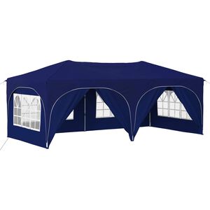 vidaXL Pop-up Partyt&auml;lt 575 x 288 x 245 cm Bl&aring; Oxford Tyg