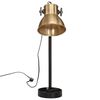 vidaXL Skrivbordslampa 25 W antik mässing 15x15x55 cm E27