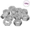 vidaXL Sexkantig mutter 9000 pcs Silver Metall