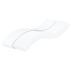 vidaXL Skummadrass vit 100x210 cm h&aring;rdhet H2 H3