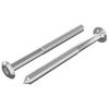 vidaXL M&ouml;belskruvar 2 pcs Silver M6 x 85 mm St&aring;l