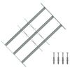 vidaXL F&ouml;nsterskyddsgaller med 3 Tv&auml;rstag 3 pcs 430-740 mm