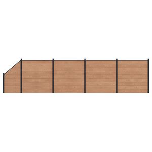 vidaXL St&auml;ngselpanel 5 pcs WPC och aluminium Brun