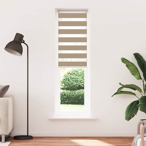vidaXL Rullgardin zebra 65x230 cm tyg bredd 60,9 cm polyester