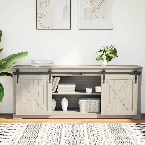 vidaXL Skjutd&ouml;rrsbeslag f&ouml;r sk&aring;p 152 cm kolst&aring;l