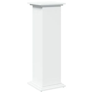 vidaXL Piedestal med f&ouml;rvaring vit 31x30x90 cm konstruerat tr&auml;