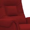 vidaXL Elektrisk massagefåtölj vinröd konstläder