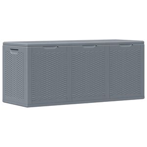vidaXL Dynbox gr&aring; PP rotting 270 l