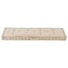 vidaXL Dyna till pallsoffa bomull 120x40x7 cm beige
