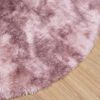 vidaXL Ryamatta med l&aring;ng lugg NAVARRA dammig rosa 240x240 cm polyester