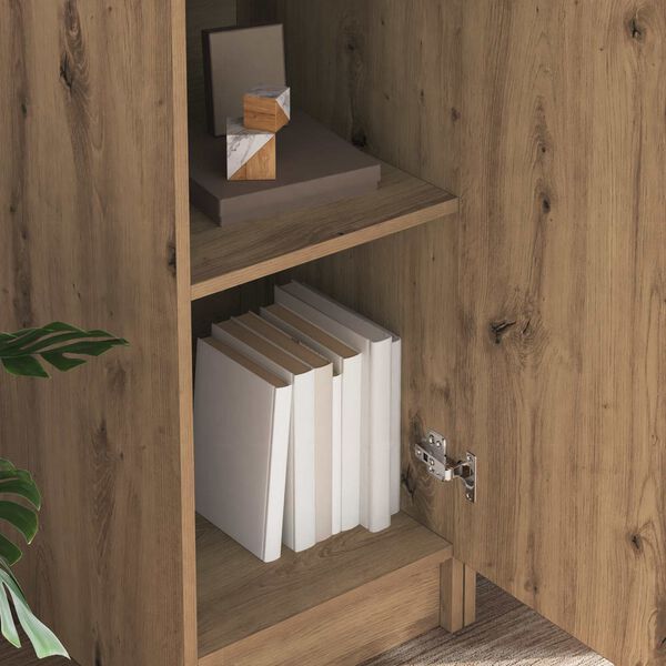 vidaXL Skrivbord 2 pcs Artisan Ek