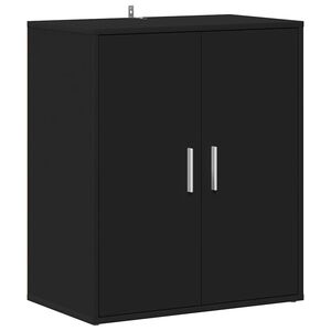 vidaXL Skosk&aring;p svart 60x35x70 cm konstruerat tr&auml;