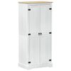 vidaXL Kl&auml;dkammare Vit 76 x 50 x 170 cm Massiv furu