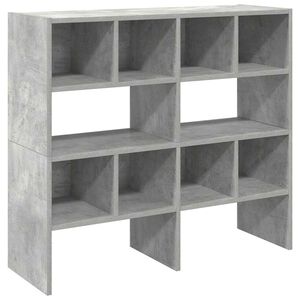 vidaXL Skohyllor 2 st stapelbara betonggr&aring; 89,5x30x40 cm