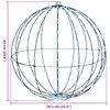 vidaXL Ball med 384 LED-lampor 2 pcs Kallvit 60 cm Metall