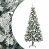 vidaXL Konstgjord julgran med julkulor 120 cm 150 LED-lampor Varmvit