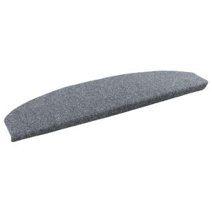 vidaXL Sj&auml;lvh&auml;ftande trappmattor 15 st 80 x 24,5 x 3,5 cm Ljusgr&aring;