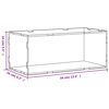 vidaXL Displaylåda transparent 34x16x14 cm akryl