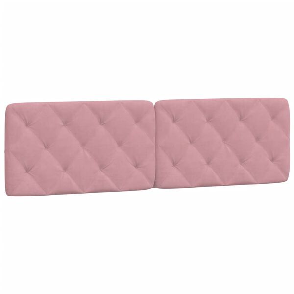 vidaXL Headboard Cushion Pink 180 cm Velvet