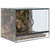 vidaXL Reptil- och amfibiehabitat med lagring Vit 40 x 30 x 30 cm Glas