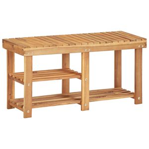 vidaXL Skohylla 90x32x46 cm massivt akaciatr&auml;