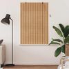 vidaXL Rullgardin med gardiner Natur 100 x 160 cm Bambu