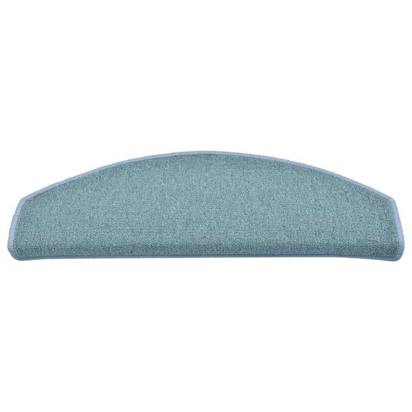 vidaXL Trappmattor 30 st 65x24x4 cm havsbl&aring; halvrunda stora