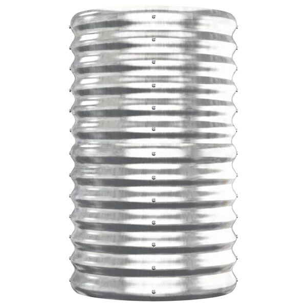 vidaXL Odlingslåda galvaniserat stål 152x40x68 cm silver