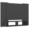 vidaXL V&auml;ggmonterat tv-sk&aring;p gr&aring; 120x23,5x90 cm konstruerat tr&auml;