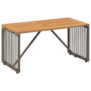 vidaXL Utomhusbord Gr&aring; och Brun 80 x 40 x 40 cm konstrotting