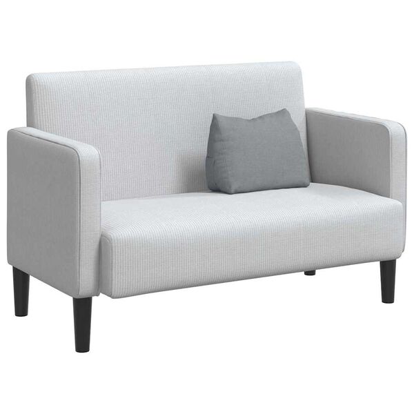 vidaXL Ryggkudde Ljusgr&aring; 45 x 20 x 35 cm tyg