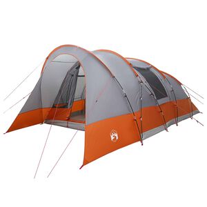 vidaXL Tunnelt&auml;lt 560 x 395 x 212 cm Gr&aring; och orange