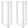 vidaXL Barbordsben T-formade 2 st vita 60x35x(100-101) cm st&aring;l
